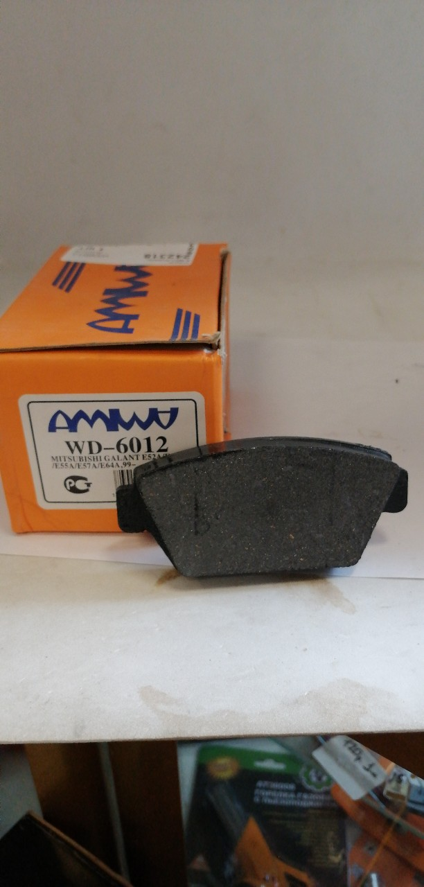 Купить запчасть AMIWA - WD6012 КОЛОДКИ ТОРМОЗНЫЕ ДИСКОВЫЕ ЗАДНИЕ MITSUBISHI GALANT E52A/E54A/E5