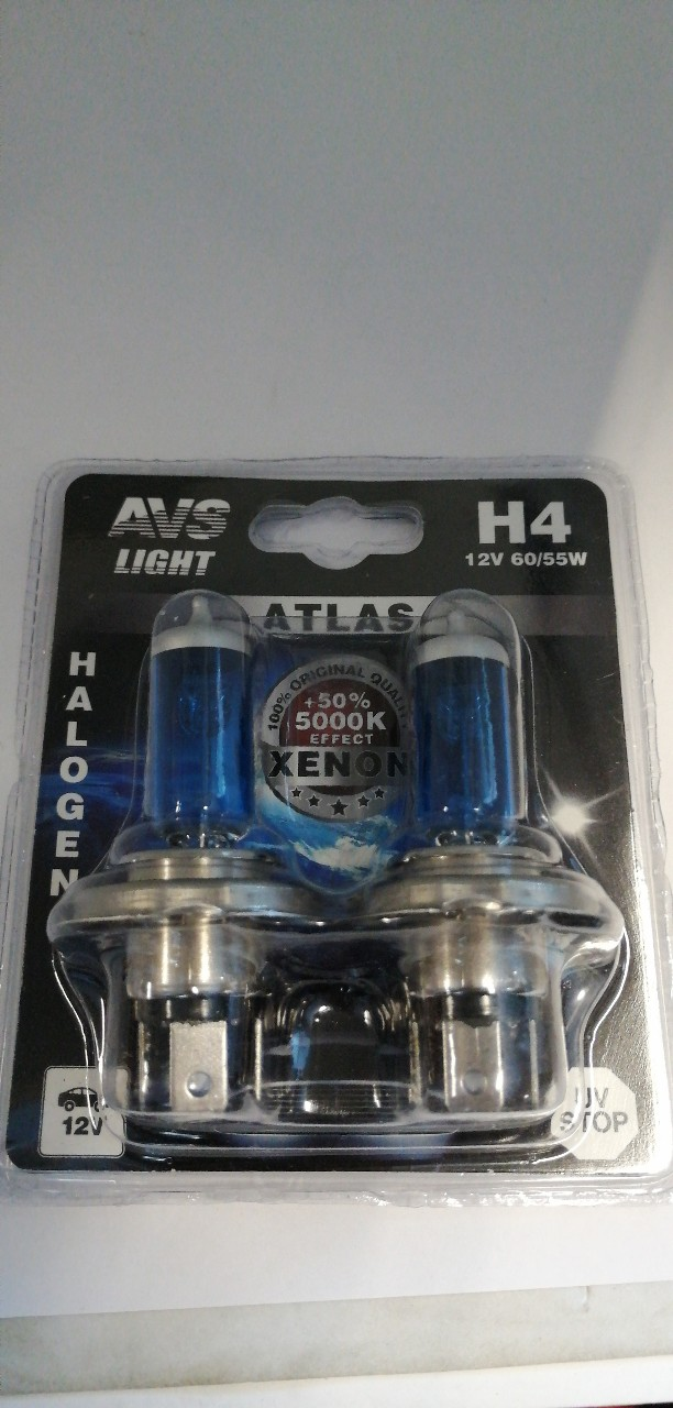 Купить запчасть AVS INDUSTRIAL CO - A78569S Галогенная лампа AVS ATLAS/5000K/H4.12V.60/55W.2шт (10)