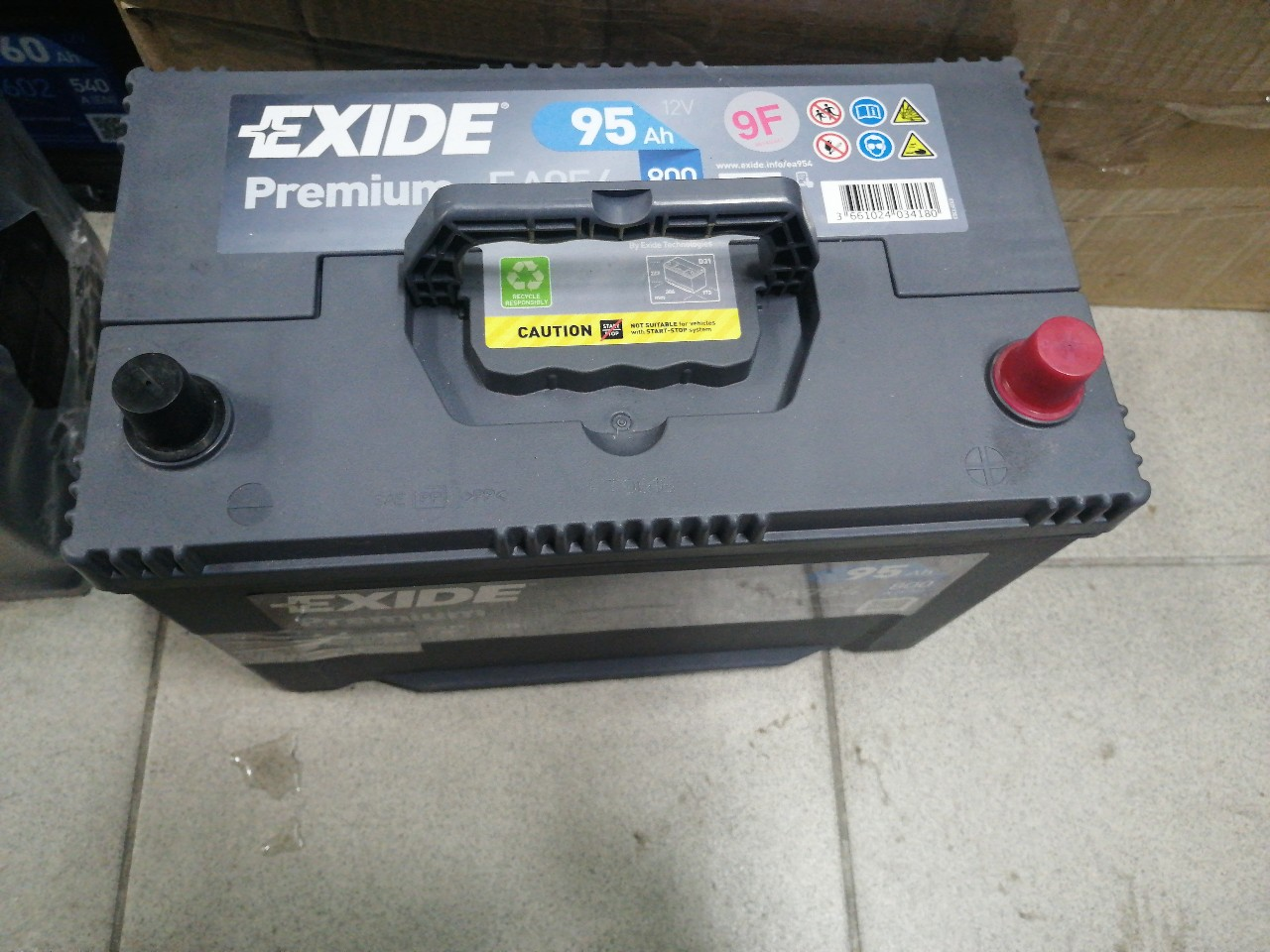 Купить запчасть EXIDE - EA954 [Аккумуляторная батарея PREMIUM [12V 95Ah 800A Korean B1]][306x173x222mm Полярность ETN 0 [-/+] Тип